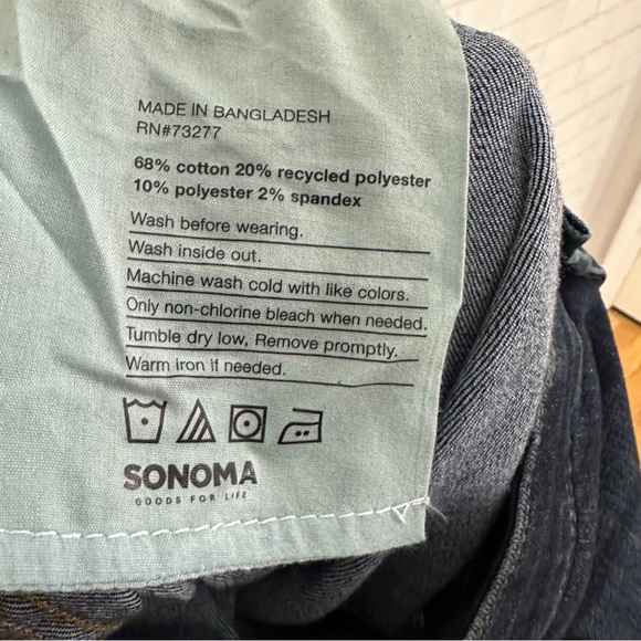 SONOMA Dark Wash Skinny Ankle Jean 22W Short - Picture 9 of 9